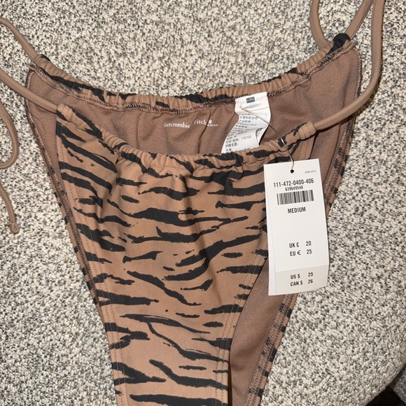 Abercrombie & Fitch Brown Tiger Print Bikini - Picture 3 of 3